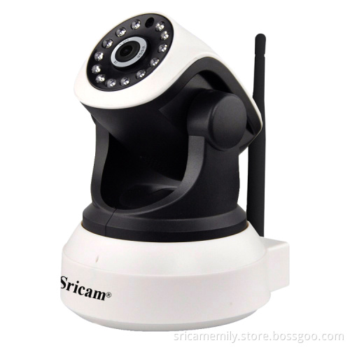 Sricam SP017 H.264 Two-way-audio Wireless Wifi Alarm Promotion IR-CUT Dome IP Camera with 128G TF Card Slot